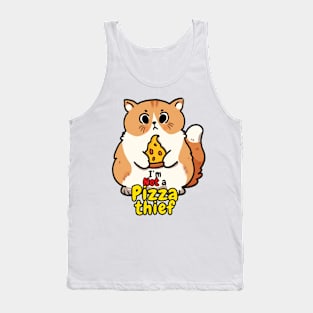 Cute pizza cat I'm not a pizza thief Tank Top